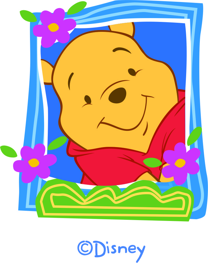 Disney Pooh Logo 10 iron on paper